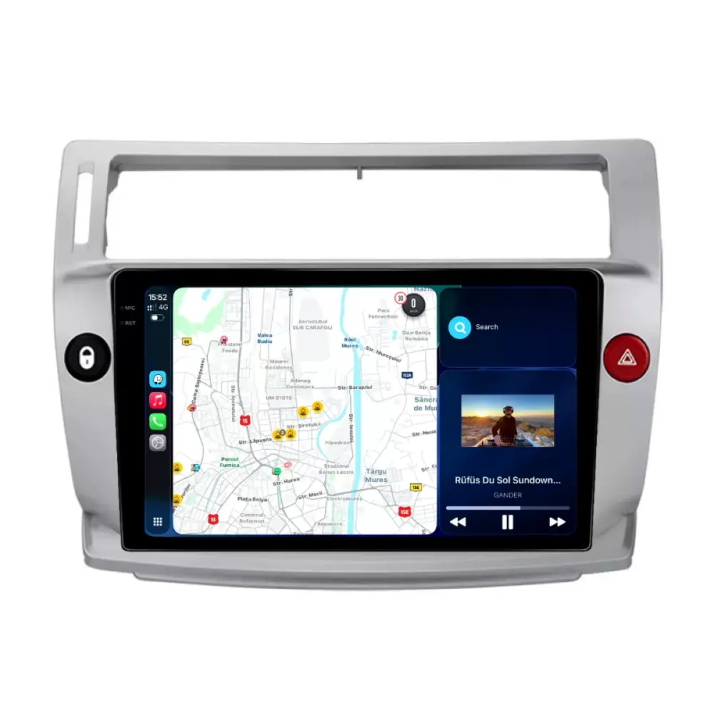 Navigatore Dedicato con Android Auto e Carplay per Citroën C4 2004-2012