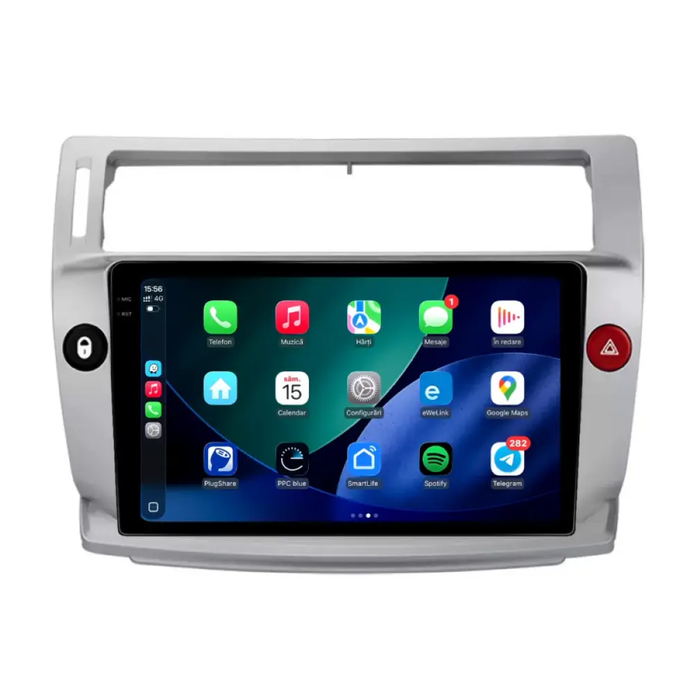 Navigatore Dedicato con Android Auto e Carplay per Citroën C4 2004-2012