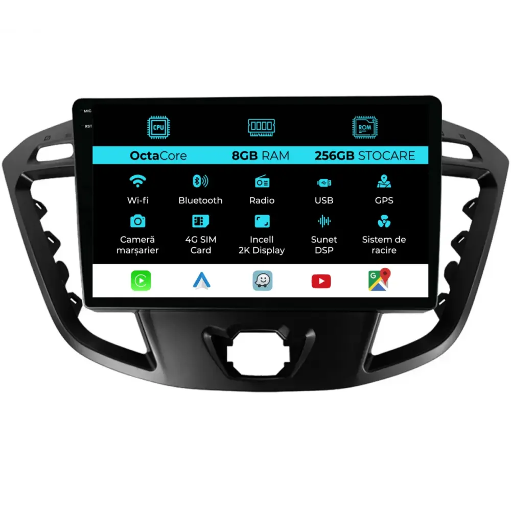 Navigatore Dedicato con Android Auto e Carplay per Ford Transit 2006-2014