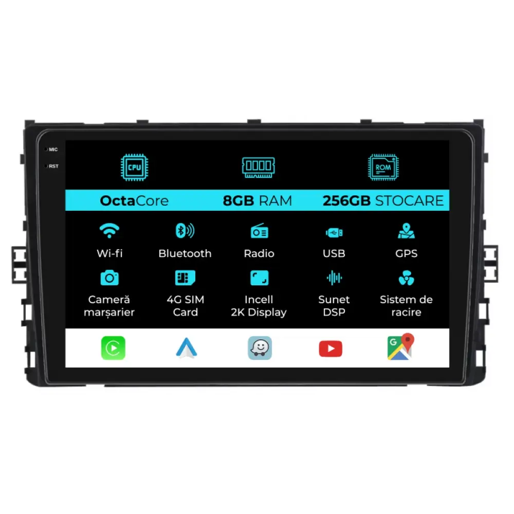 Navigatore Dedicato con Android Auto e Carplay per Volkswagen Polo 2017+