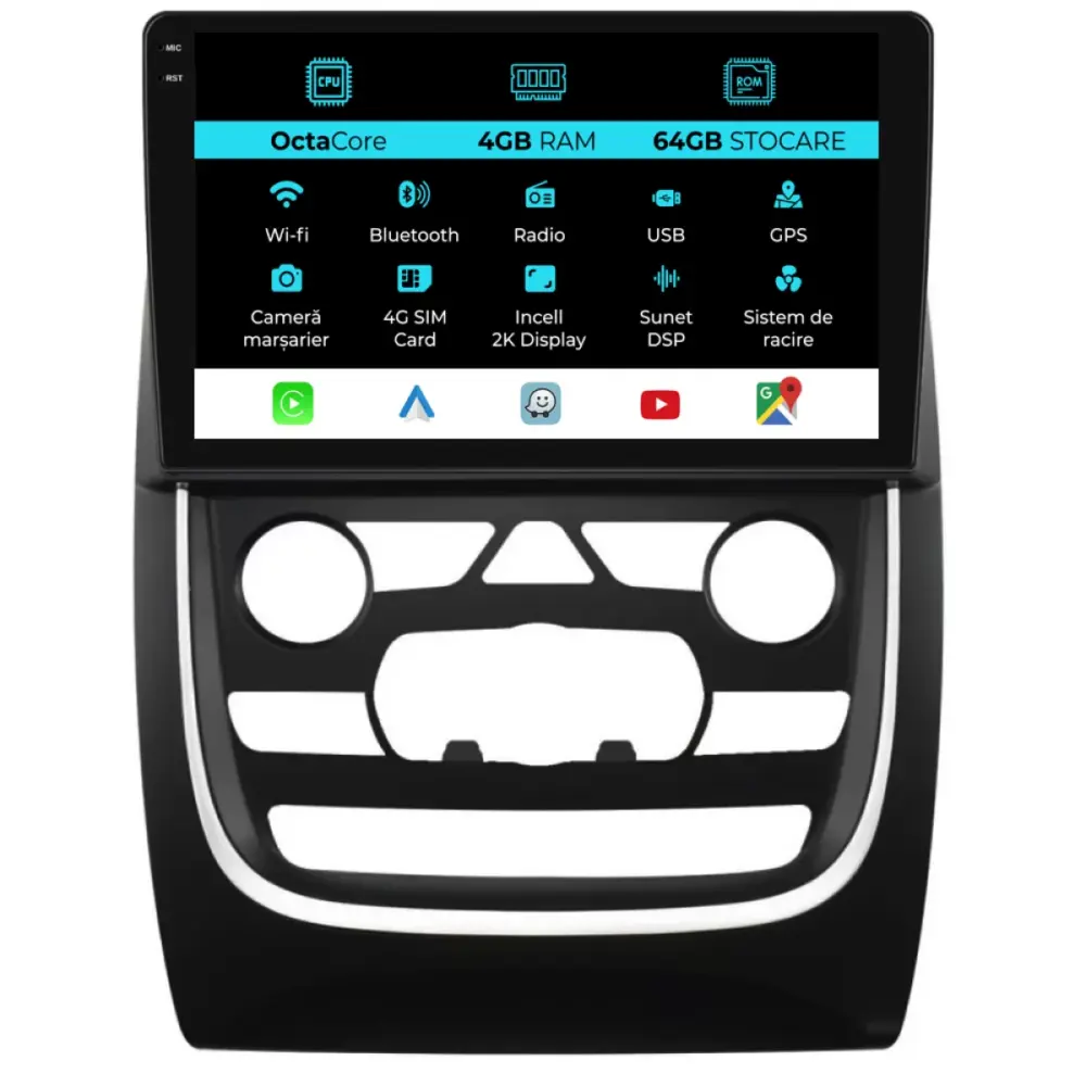 Navigatore Dedicato con Carplay per Dodge Durango 2014-2020 2K 4gb 64gb