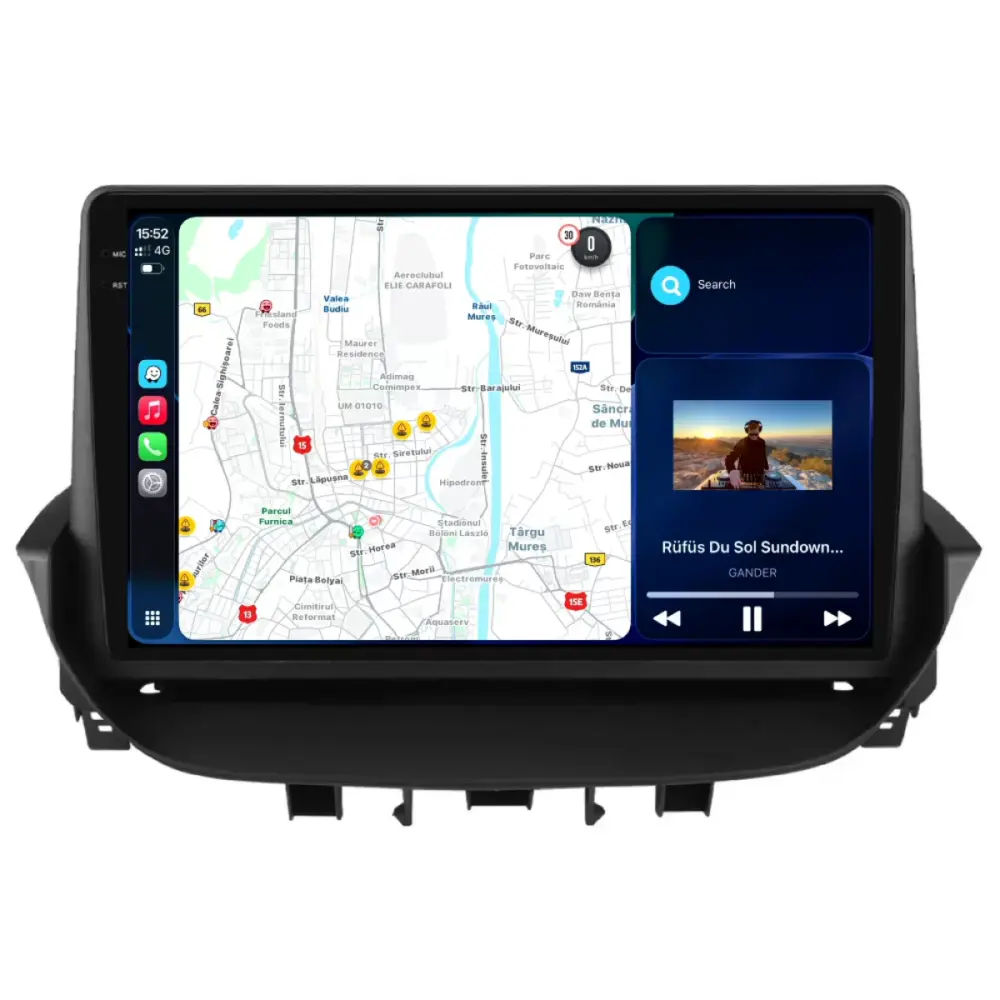 Navigatore Dedicato Quadcore 9 Pollici Android Auto Carplay per Renault Laguna
