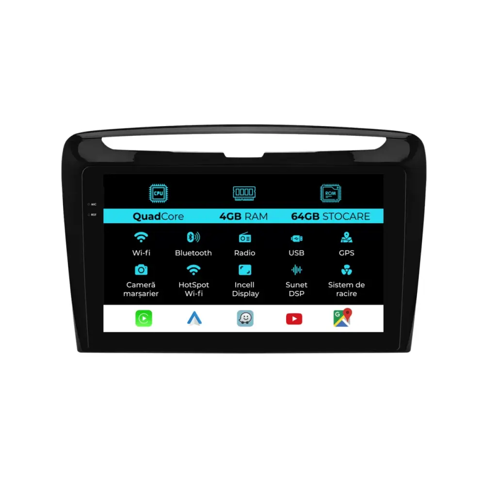 Navigatore Dedicato Quadcore 9 Pollici Android Auto per Lancia Ypsilon 2012-2020