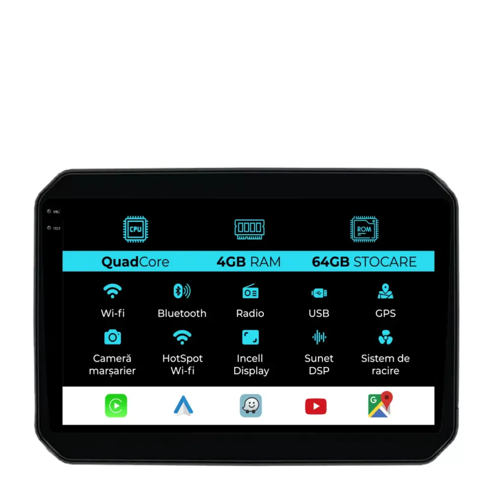 Navigatore Dedicato Quadcore 9 Pollici Android Auto per Suzuki Ignis 2016-2025