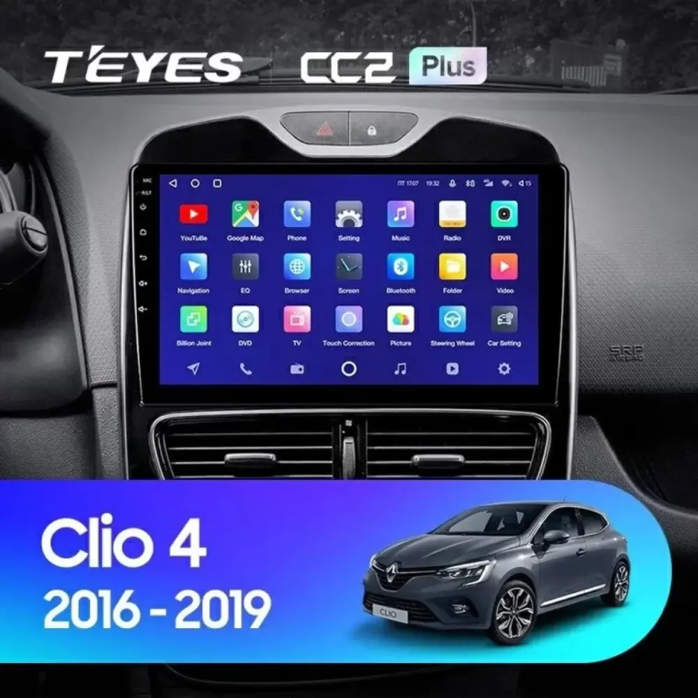 Navigatore Teyes CC3 2K 360 10.36 Android 4G per Renault Clio 4 2016-2019