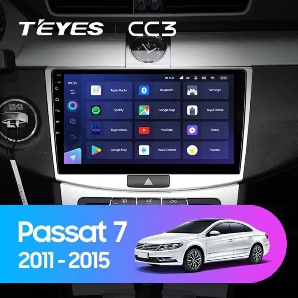 Navigatore Teyes CC3 2K 360 10.36 Android 4G per Volkswagen Passat Cc 2008-2016