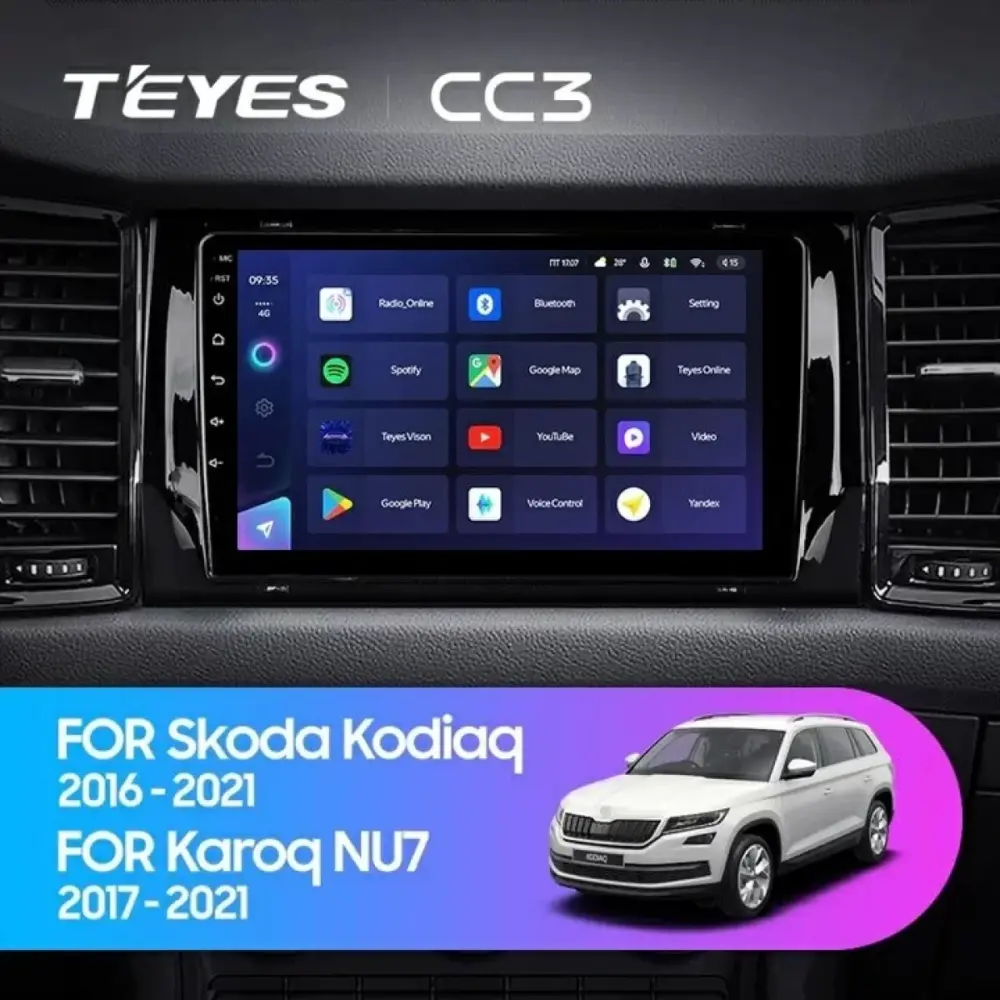 Navigatore Teyes CC3 2K 360 6+128gb Android 4G per Skoda Kodiaq 2017-2021