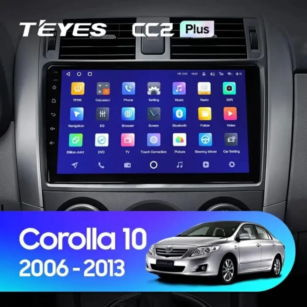 Navigatore Teyes CC3 2K 360 6+128gb Android 4G per Toyota Corolla 10 2006-2013