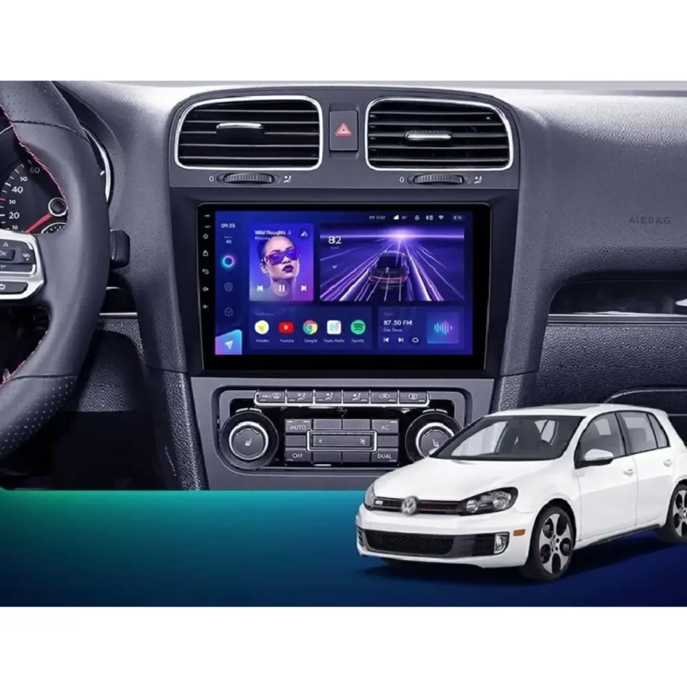 Navigatore Teyes CC3 2K 360 9,5 Qled Android 4G per Volkswagen Golf 6 2008-2016