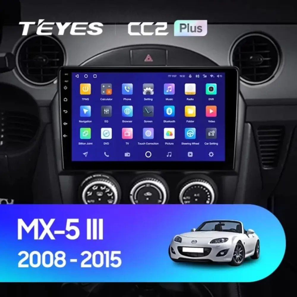 Navigatore Teyes CC3 2K 6+128gb Qled Android 4G per Mazda Mx-5 Iii Nc 2008-2015