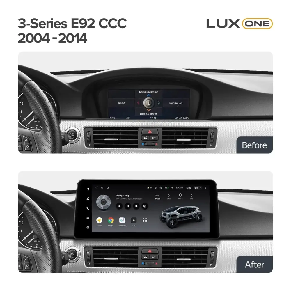 Navigatore Teyes Lux One 6+128gb per BMW Serie 3 E92 2005-2013