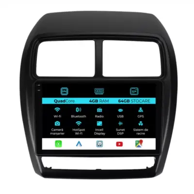 Navigatore Touch 9 Pollici Quadcore 4gb Ram 64gb per Mitsubishi Asx 2016-2019