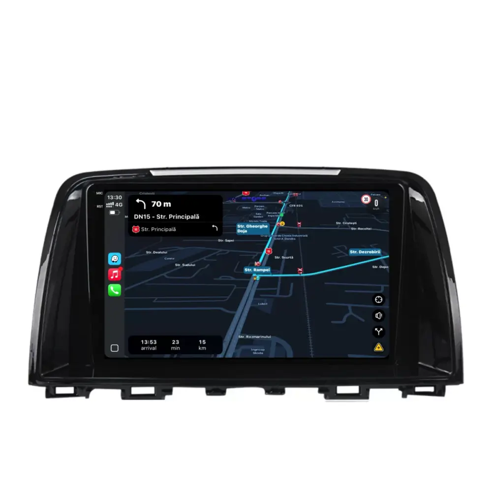 Navigatore Touch Screen 9 Pollici Quadcore 4gb Ram 64gb Mazda 6 2013-2015