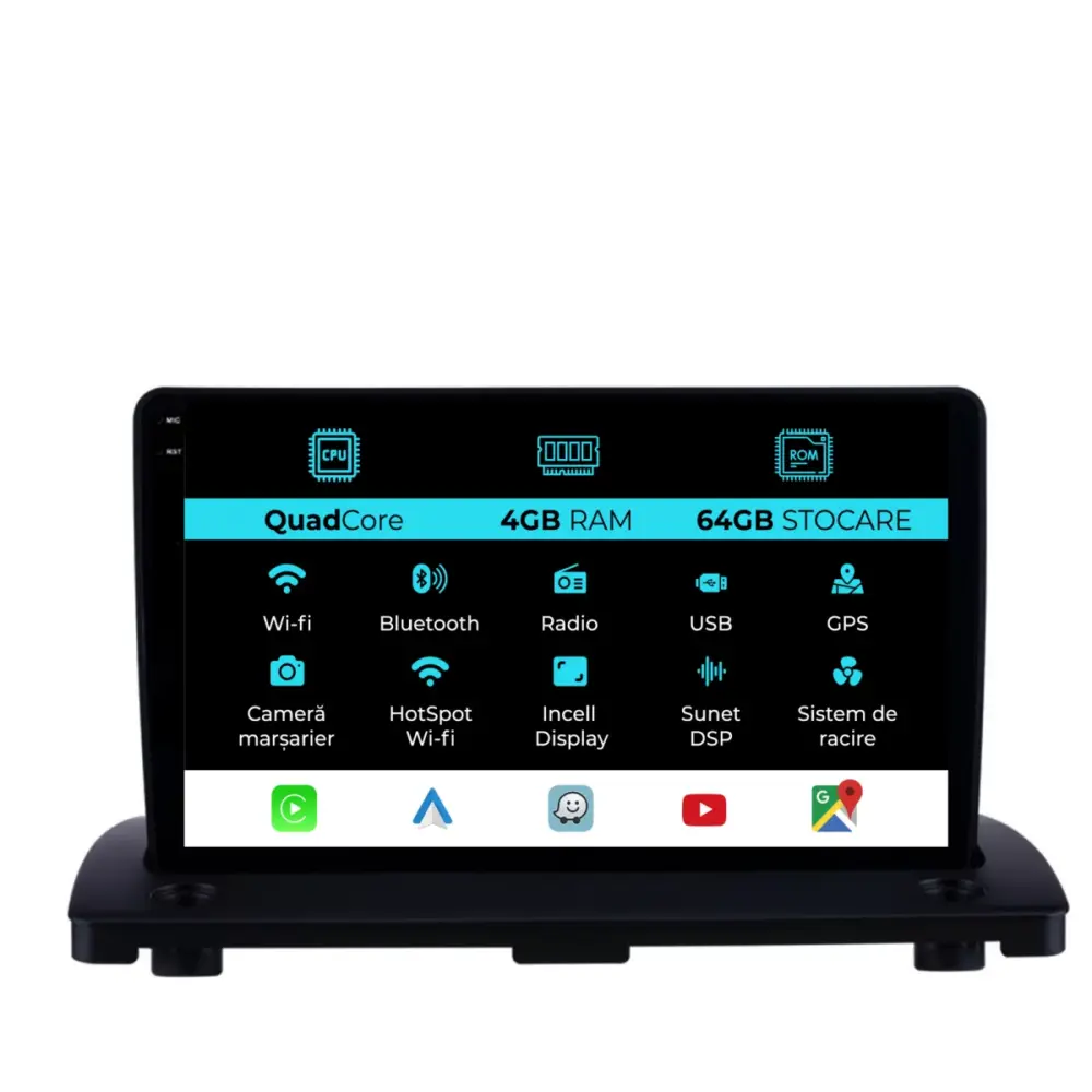 Navigatore Touch Screen 9 Pollici Quadcore 4gb Volvo XC90 2002-2014