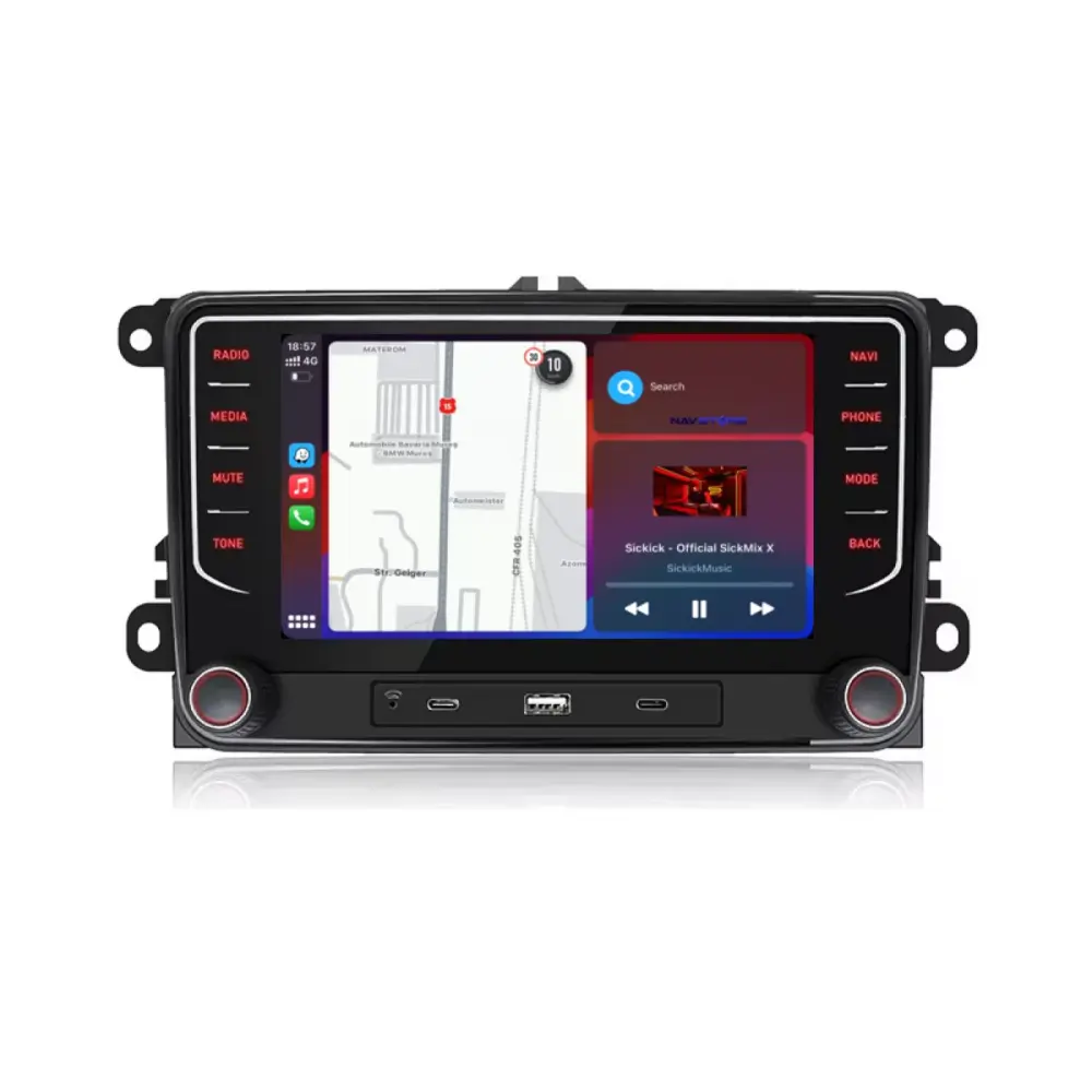 Navigazione 7 Pollici 4gb Ram 64gb Storage Apple Carplay Android Auto