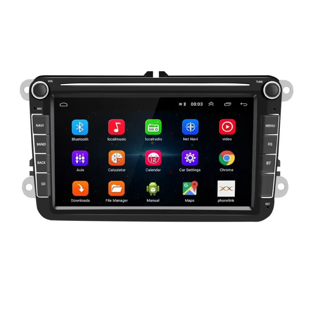 Navigazione 8 Pollici 4gb Ram 64gb Storage Carplay Android Auto per Skoda 8 Inch