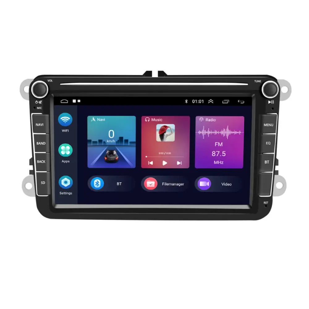 Navigazione 8 Pollici 4gb Ram 64gb Storage Carplay Android Auto per Skoda 8 Inch
