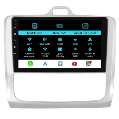 Navigazione 9 Pollici 1gb Ram 32gb Storage Carplay per Ford Focus 2004-2012