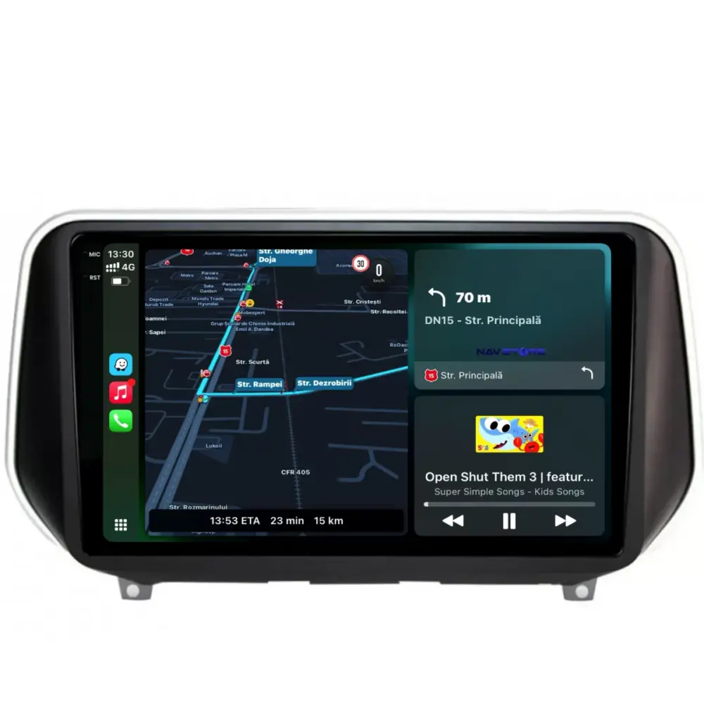Navigazione 9 Pollici 4gb Ram 64gb Carplay per Hyundai Santafe 2018-2024