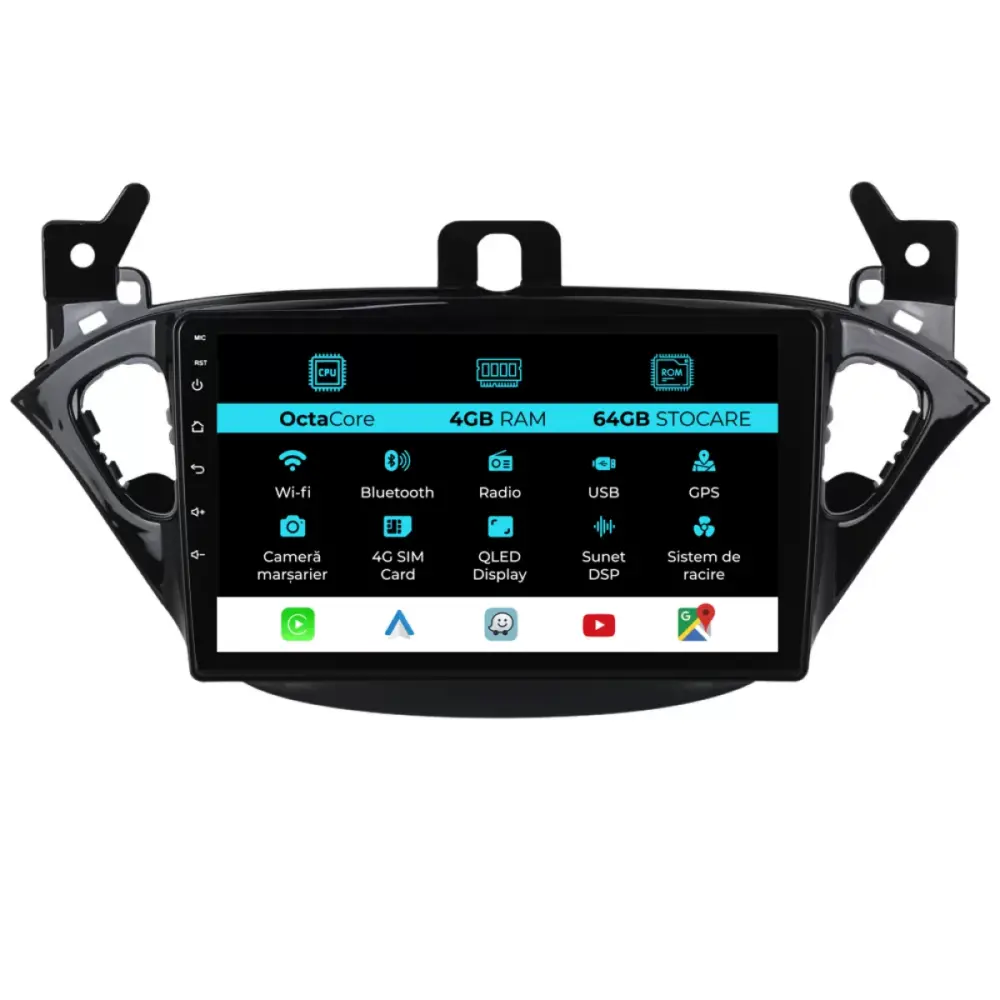 Navigazione 9 Pollici 4gb Ram 64gb Opel Corsa e 2012-2019