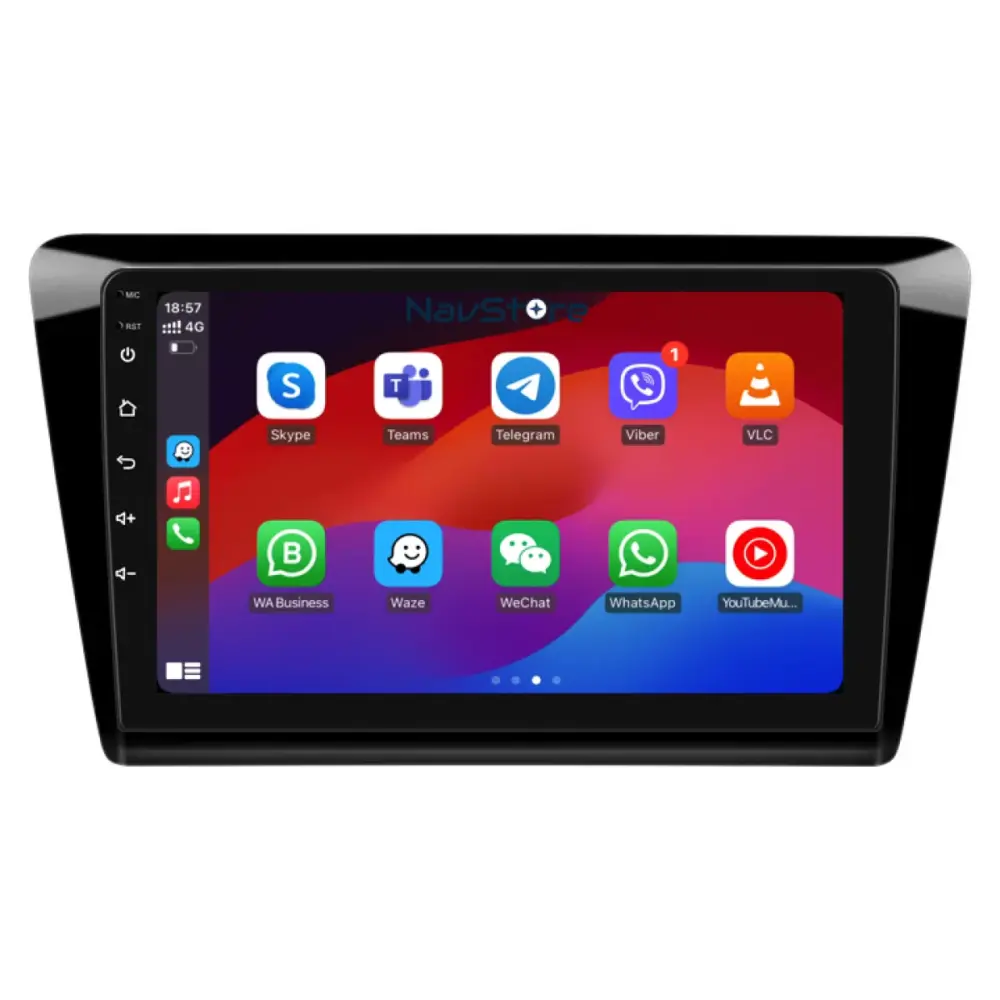 Navigazione 9 Pollici 8gb Ram 256gb Storage Carplay per Skoda Rapid 2011-2019