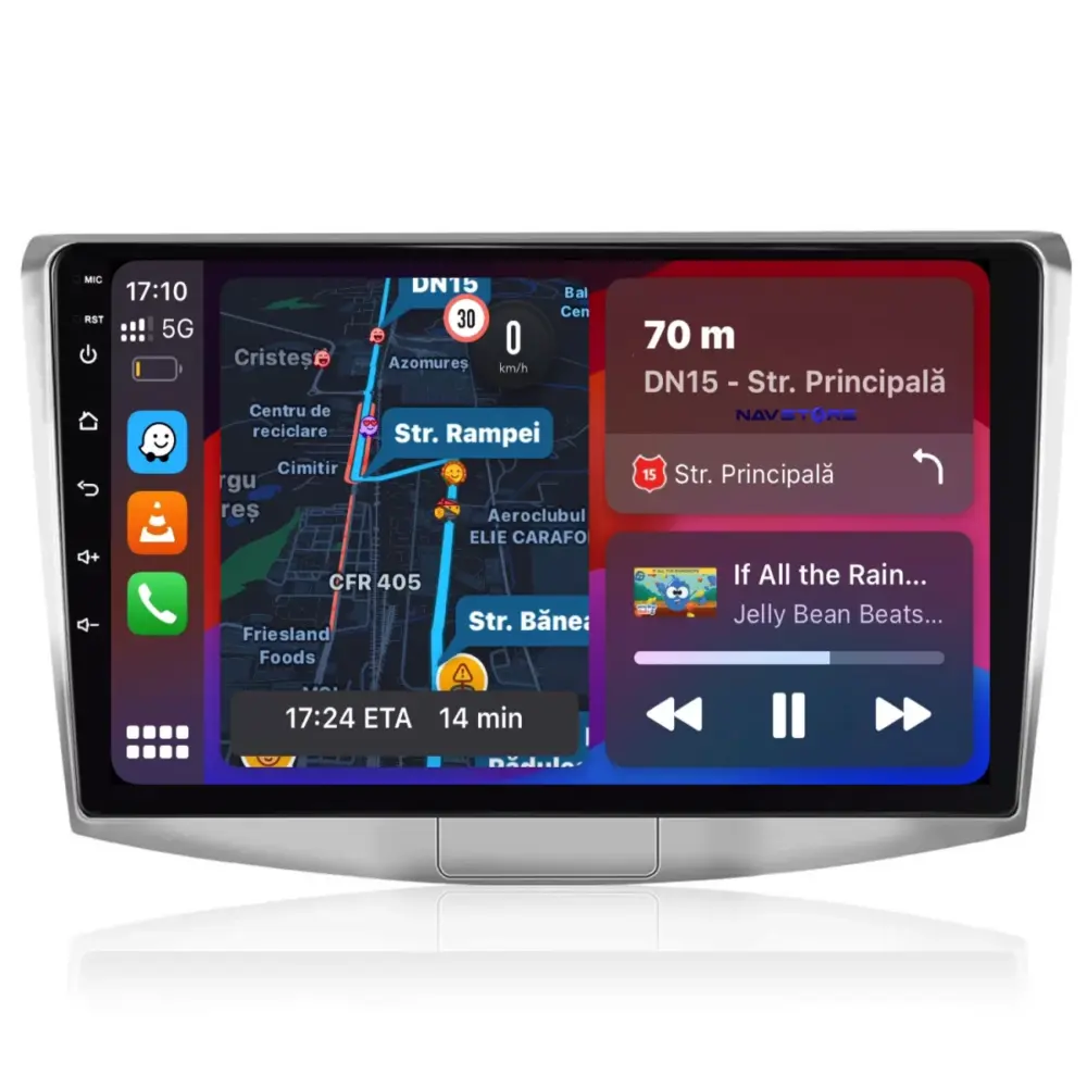 Navigazione Android 10 Pollici 2gb Ram 64gb per Volkswagen Passat B6 B7 Cc