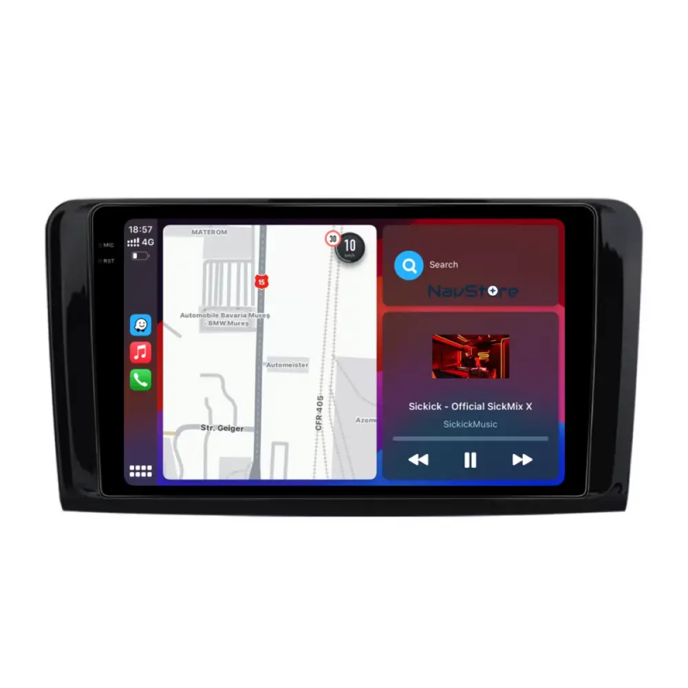 Navigazione Android 2K 4gb 64gb Bluetooth Wifi Carplay per Mercedes ml W164 Gl
