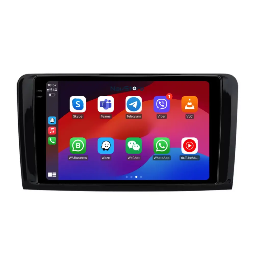 Navigazione Android 2K 4gb 64gb Bluetooth Wifi Carplay per Mercedes ml W164 Gl