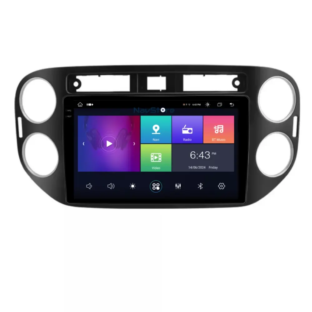 Navigazione Android Dedicata 2K 8gb 256gb Bluetooth Wifi Carplay per Volkswagen