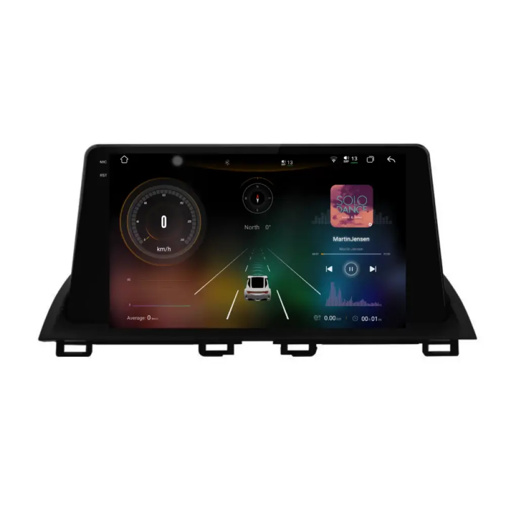 Navigazione Dedicata 12gb Ram 256gb Android Auto Carplay per Mazda 2 2007-2014