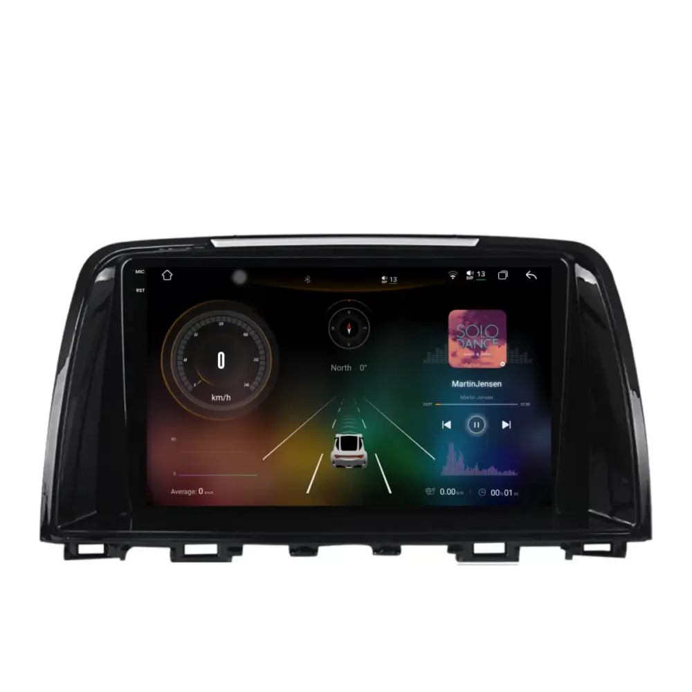 Navigazione Dedicata 12gb Ram 256gb Android Auto Carplay per Mazda 2 2007-2014