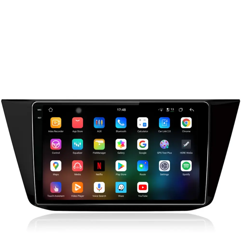 Navigazione Dedicata 12gb Ram 256gb Android Auto Carplay per Volkswagen Tiguan