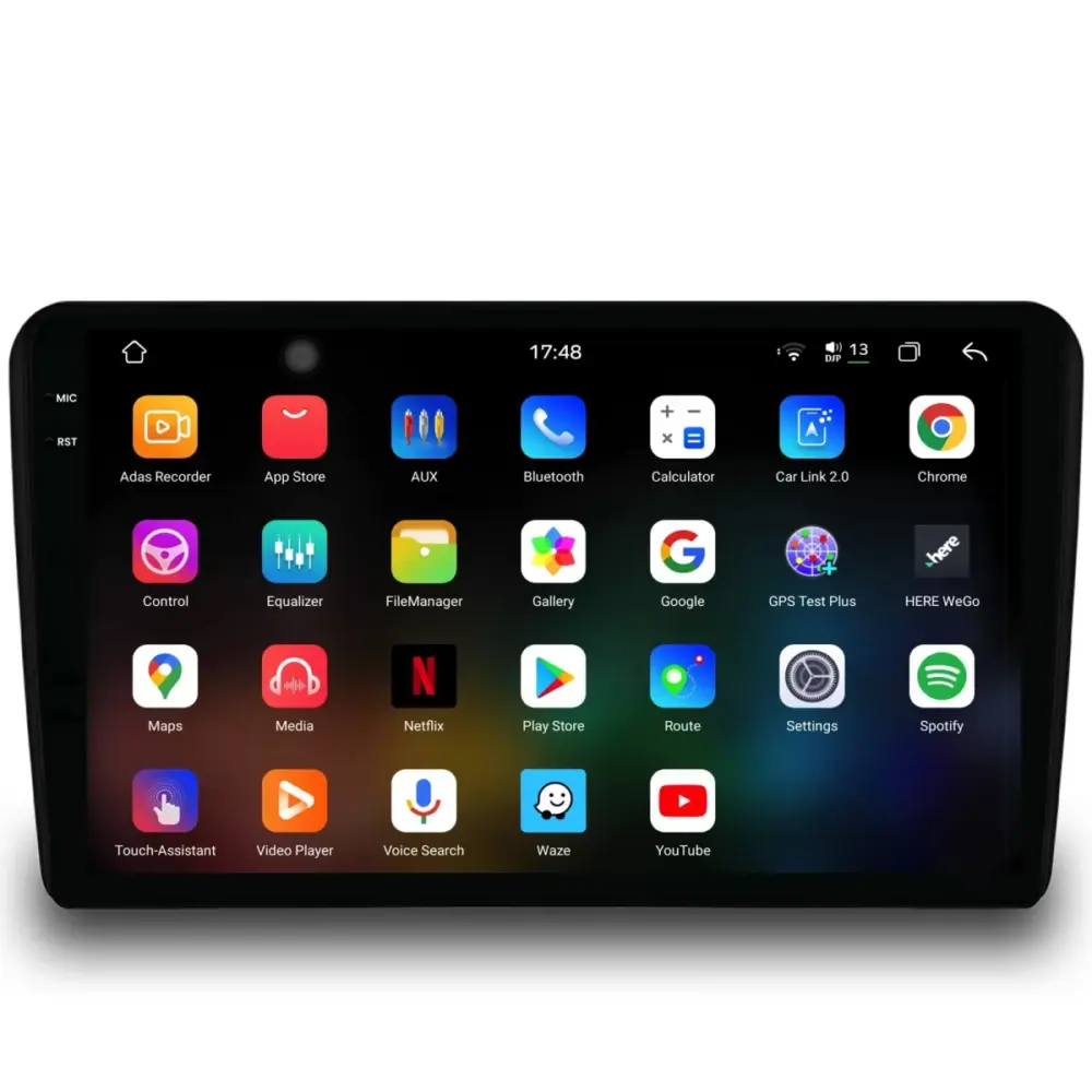 Navigazione Dedicata 2K 12gb Ram 256gb Android Auto Carplay per Fiat 500