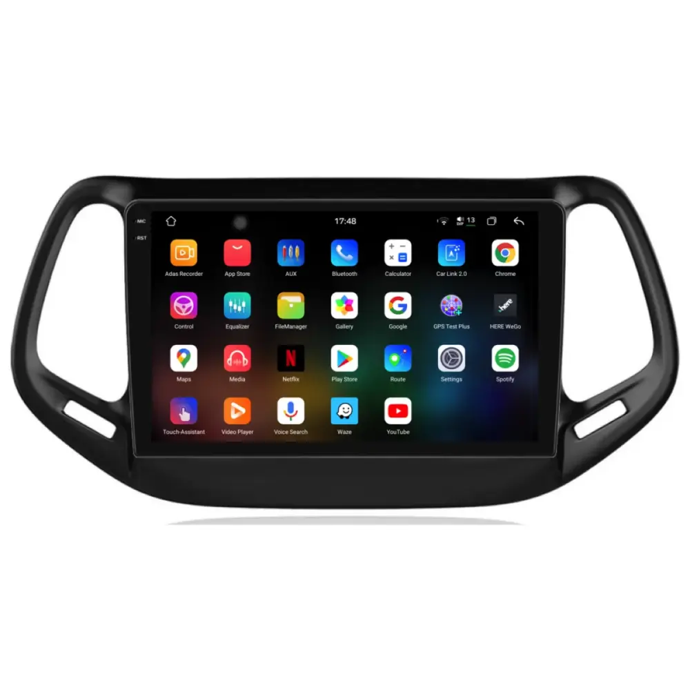 Navigazione Dedicata 2K 12gb Ram 256gb Android Auto Carplay per Jeep Compass