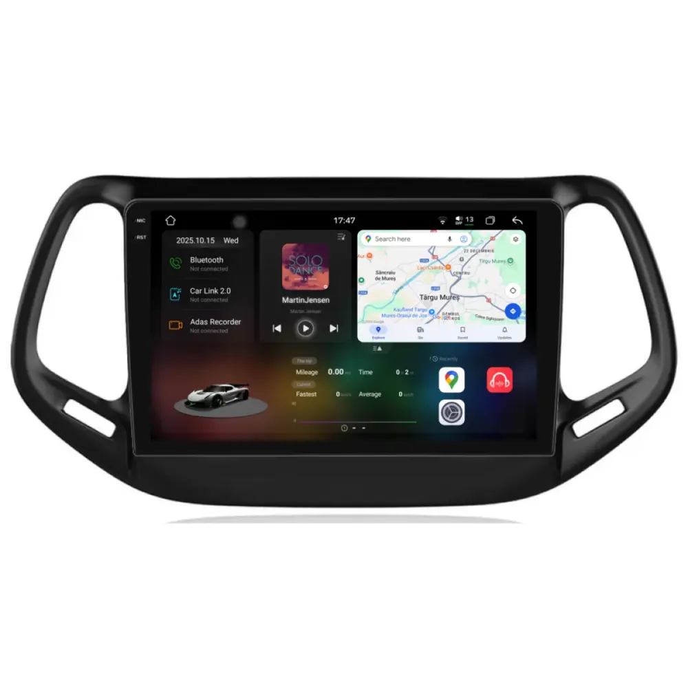 Navigazione Dedicata 2K 12gb Ram 256gb Android Auto Carplay per Jeep Compass