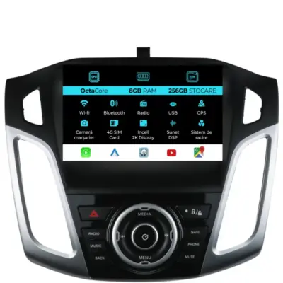 Navigazione Dedicata 2K 8gb Ram 256gb Android Auto Carplay per Ford Focus 3
