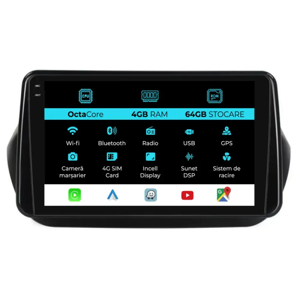 Navigazione Dedicata 9 Pollici Android Auto Carplay per Citroën Nemo 2008-2017
