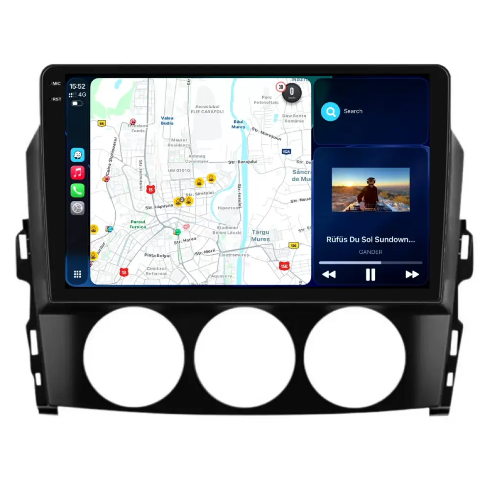 Navigazione Dedicata 9 Pollici Android Auto Carplay per Mazda Mx-5 2005-2015