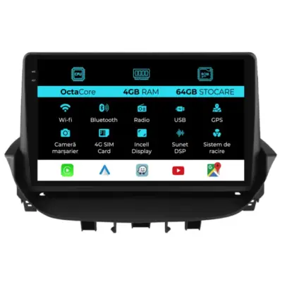 Navigazione Dedicata 9 Pollici Android Auto Carplay per Renault Laguna 2001-2007