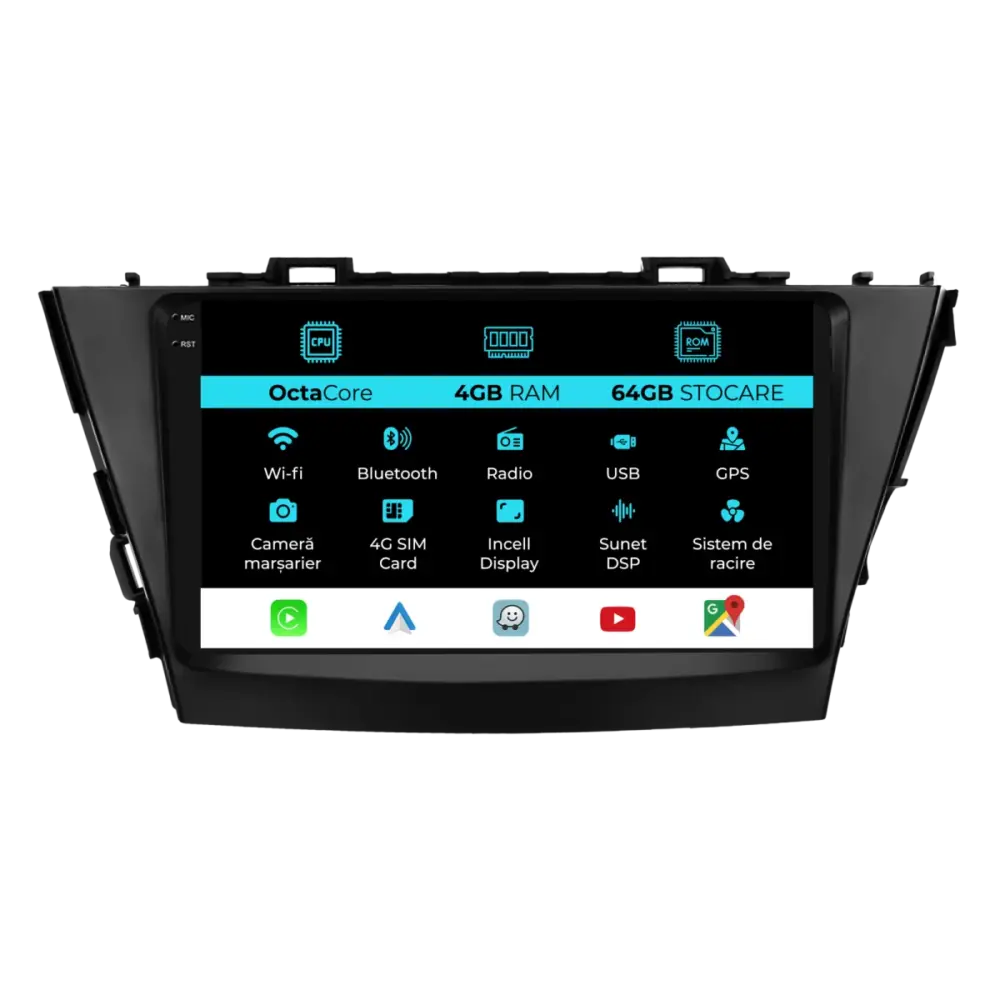 Navigazione Dedicata 9 Pollici Android Auto Carplay per Toyota Prius Plus