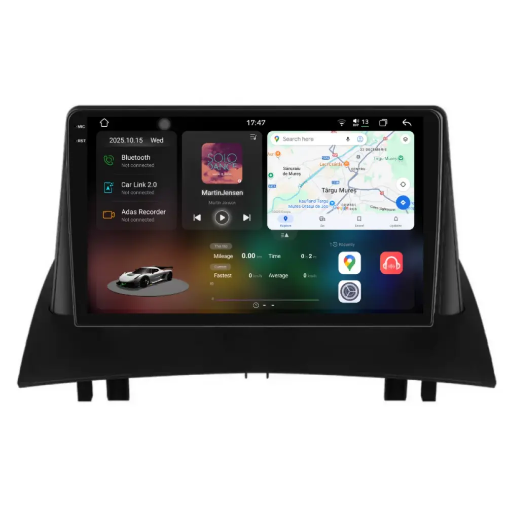 Navigazione Dedicata Android Auto Carplay 12gb 256gb per Renault Megane 2