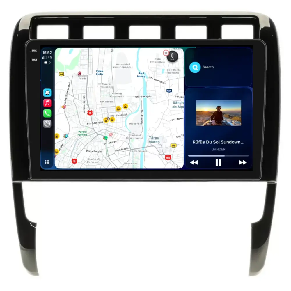 Navigazione Dedicata Android Auto Carplay 4gb Ram 64gb Porsche Cayenne 2002-2010