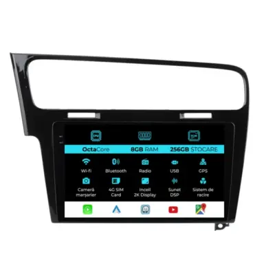 Navigazione Dedicata Android Auto Carplay 8gb 256gb per Volkswagen Golf 7