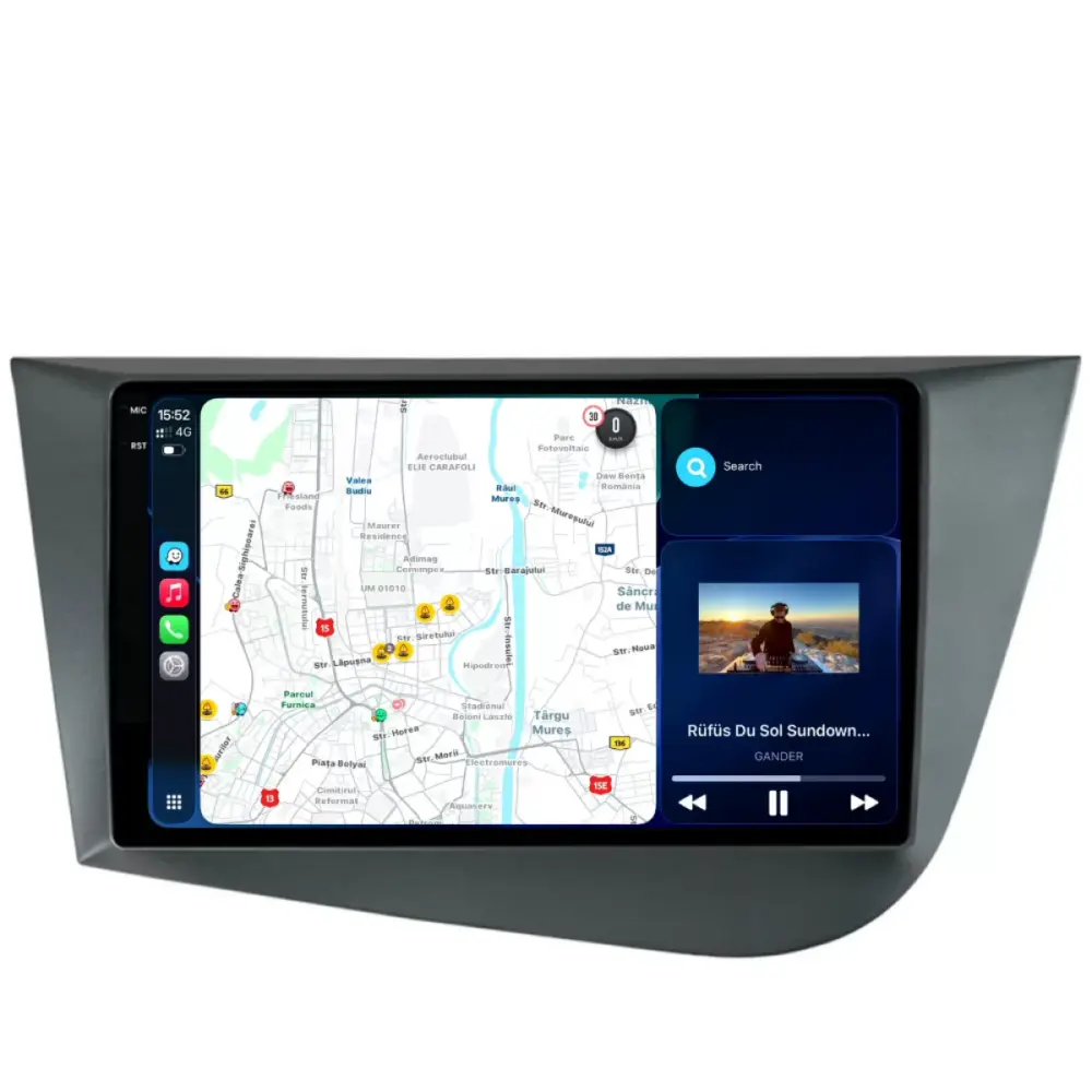 Navigazione Dedicata Android Auto Carplay 8gb Ram 256gb Seat Leon 2005-2012