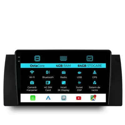 Navigazione Dedicata Android Auto Carplay per BMW X5 E53 1999-2005