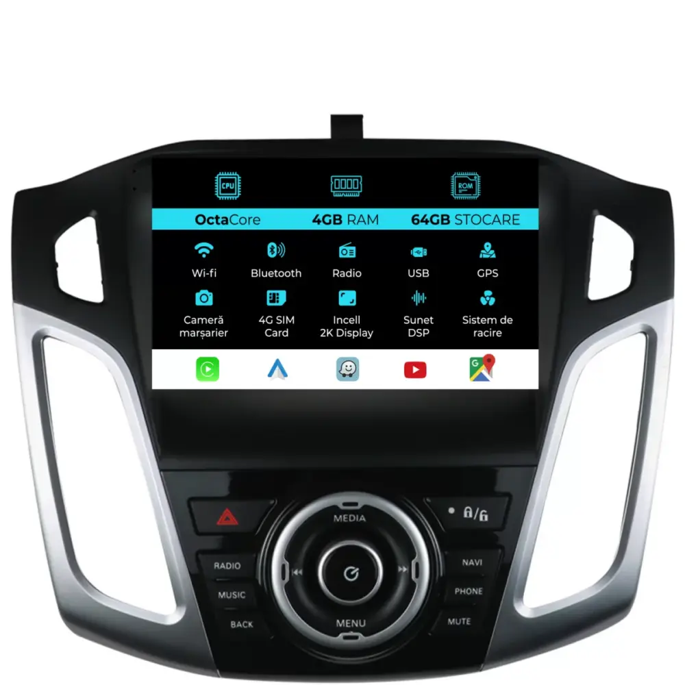Navigazione Dedicata Android Auto Carplay per Ford Focus 3 2011-2018