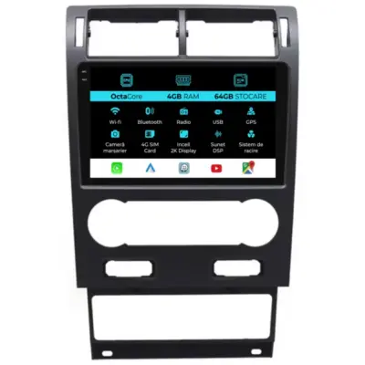 Navigazione Dedicata Android Auto Carplay per Ford Mondeo 2000-2007