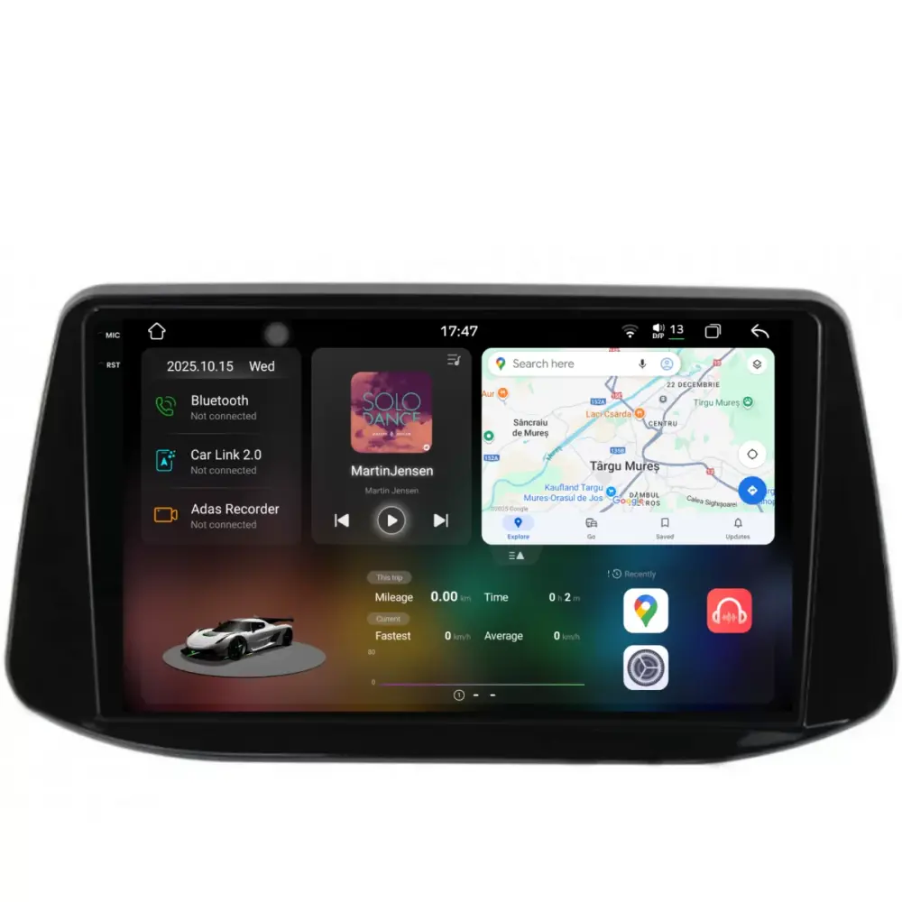 Navigazione Dedicata Android Auto Carplay per Hyundai I30 2017-2024