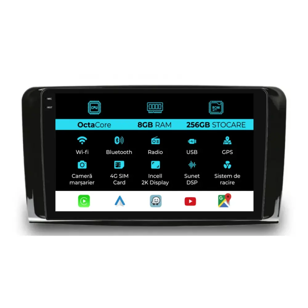 Navigazione Dedicata Android Auto Carplay per Mercedes ml W164 2005-2011