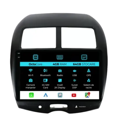 Navigazione Dedicata Android Auto Carplay per Mitsubishi Asx 2010-2019